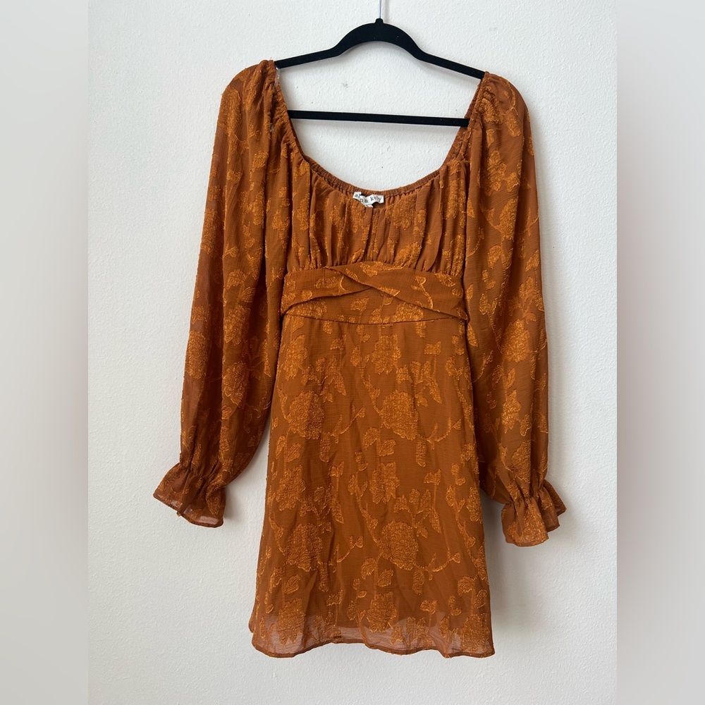 Allison & Kelly Long Sleeve Floral Fit & Flare Dress